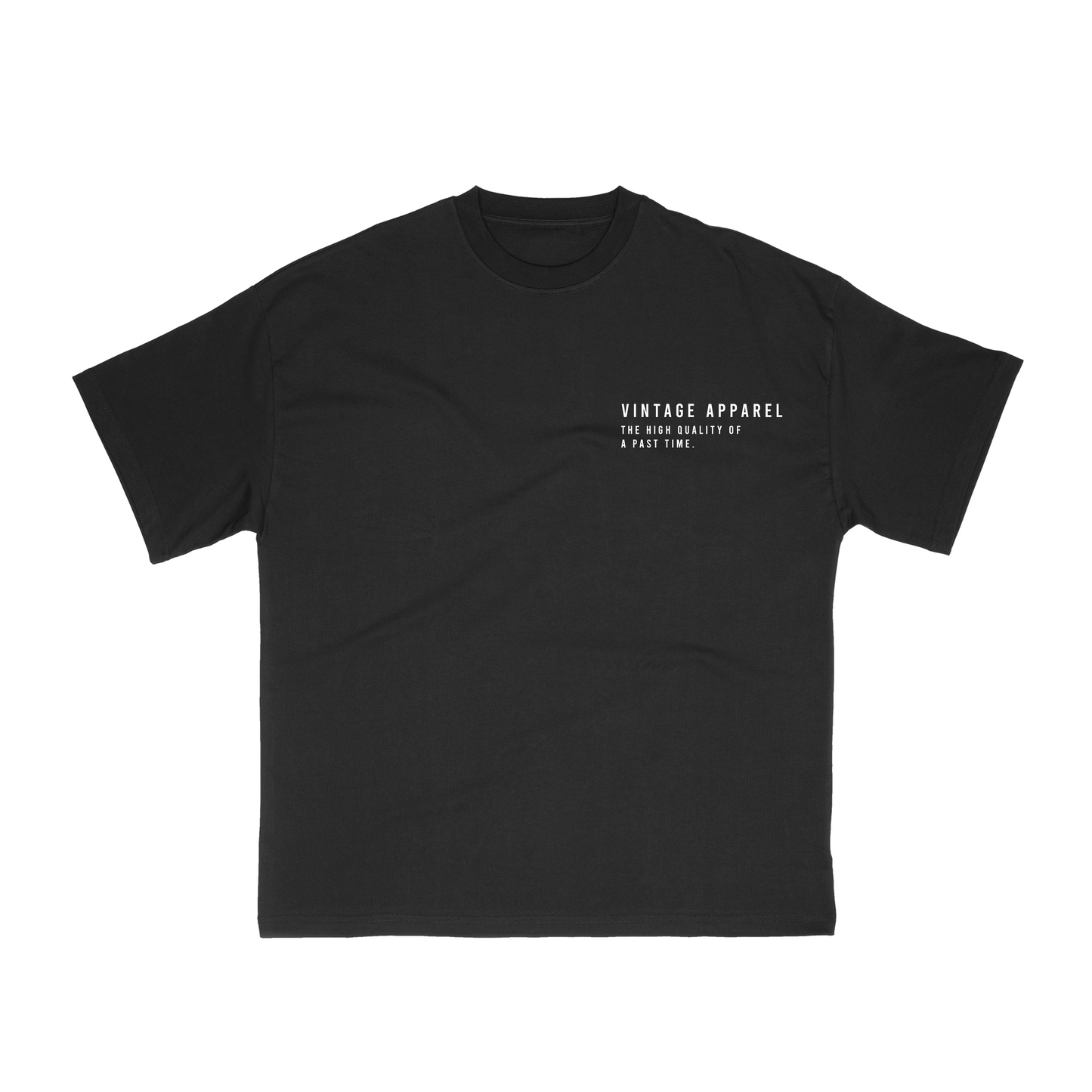 Vintage Classic Boxy Tee- Black