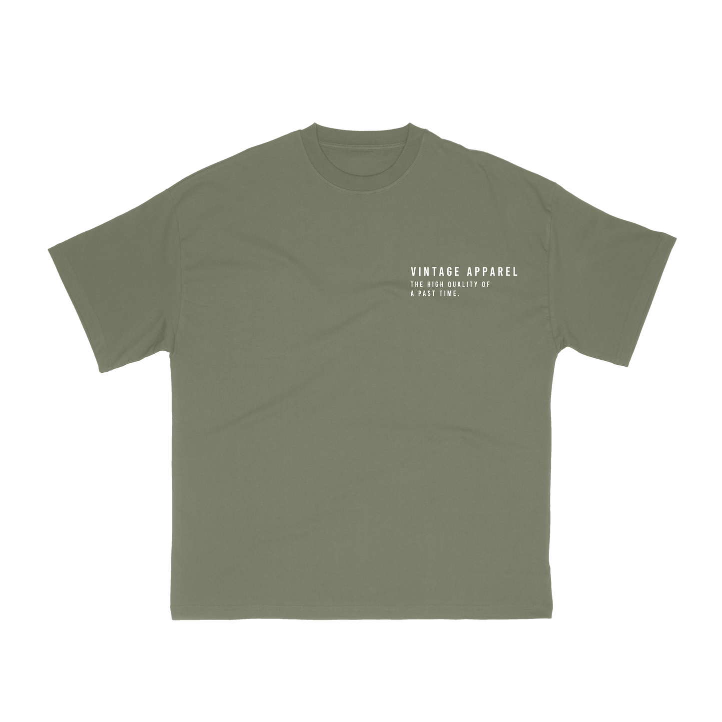 Vintage Classic Boxy Tee- Olive