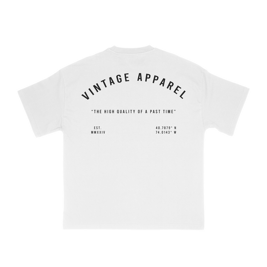 Vintage Classic Boxy Tee- White